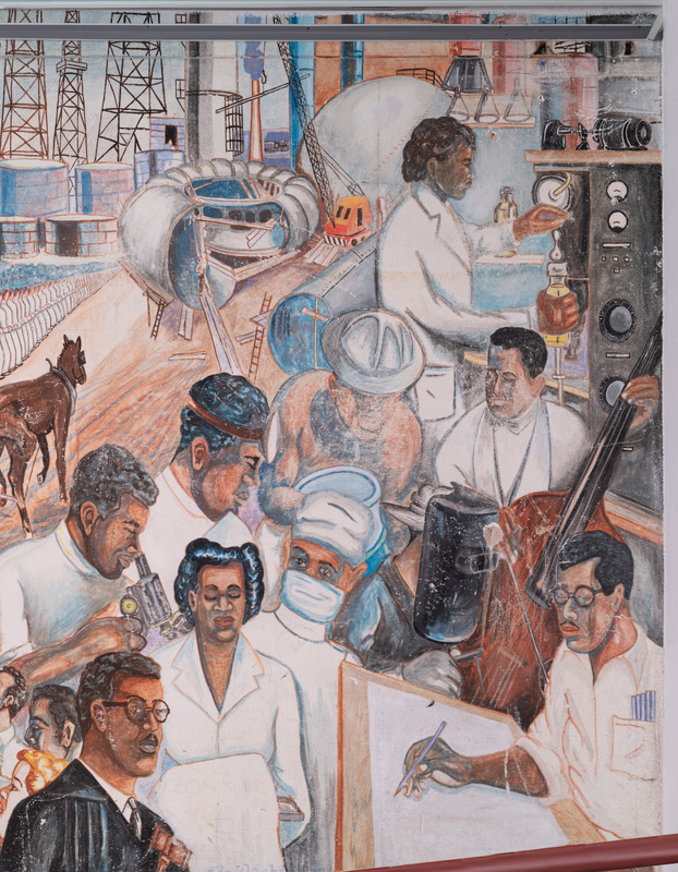 The History of the Negro in Education Right Panel Detail