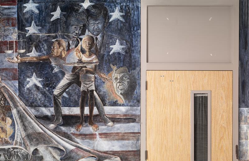 Injustice, Inequality, Bigotry, Black Power, Right Panel Detail