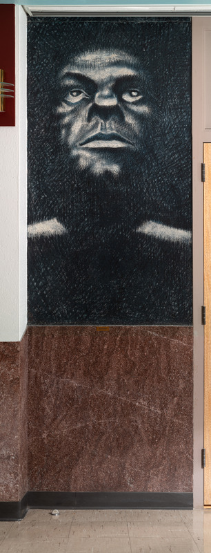 Faces Looking Upward Right Panel