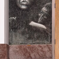 Faces Looking Upward Left Panel